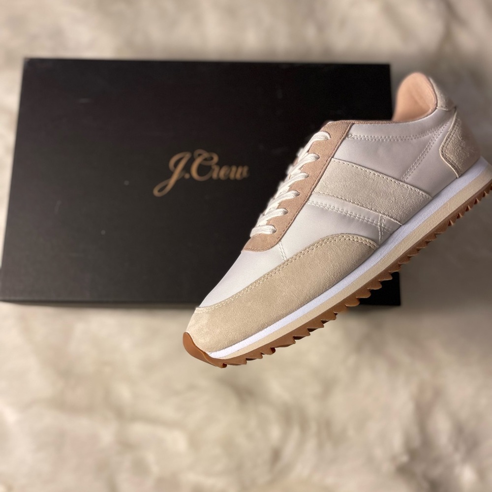 Jcrew cream color sneakers